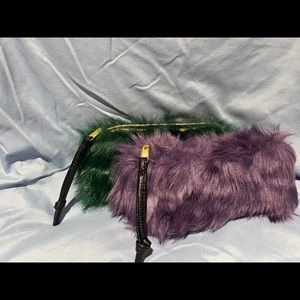 Fuzzy Wristlet 2 Colors Available